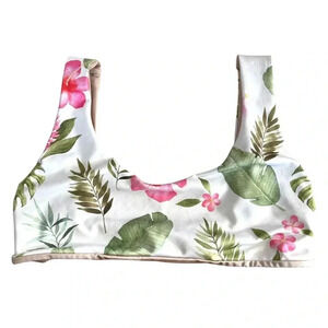 Na Wahine Lole Flowers And Leaves Print Bikini Top